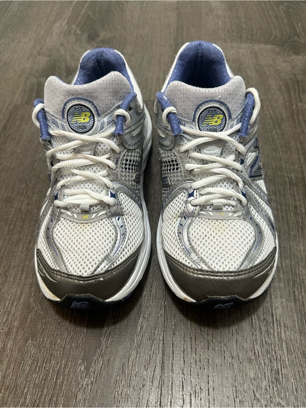 New Balance 840 Heritage Women's 6.5 D Wide White Blue WR840WB